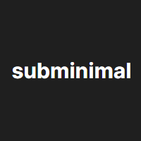 Subminimal