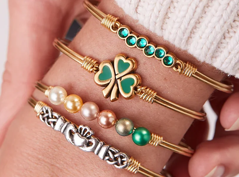lucky shamrock bracelet