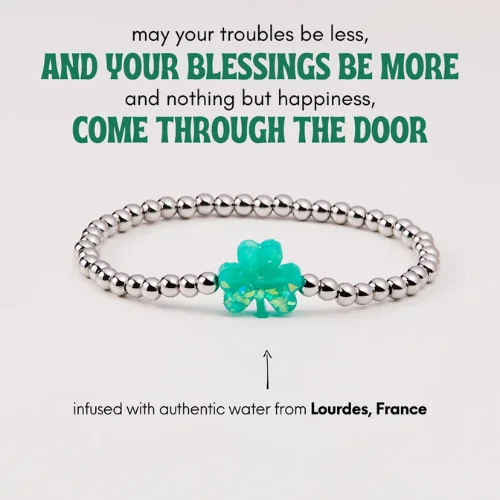 Holy Water Lucky Shamrock Bracelet